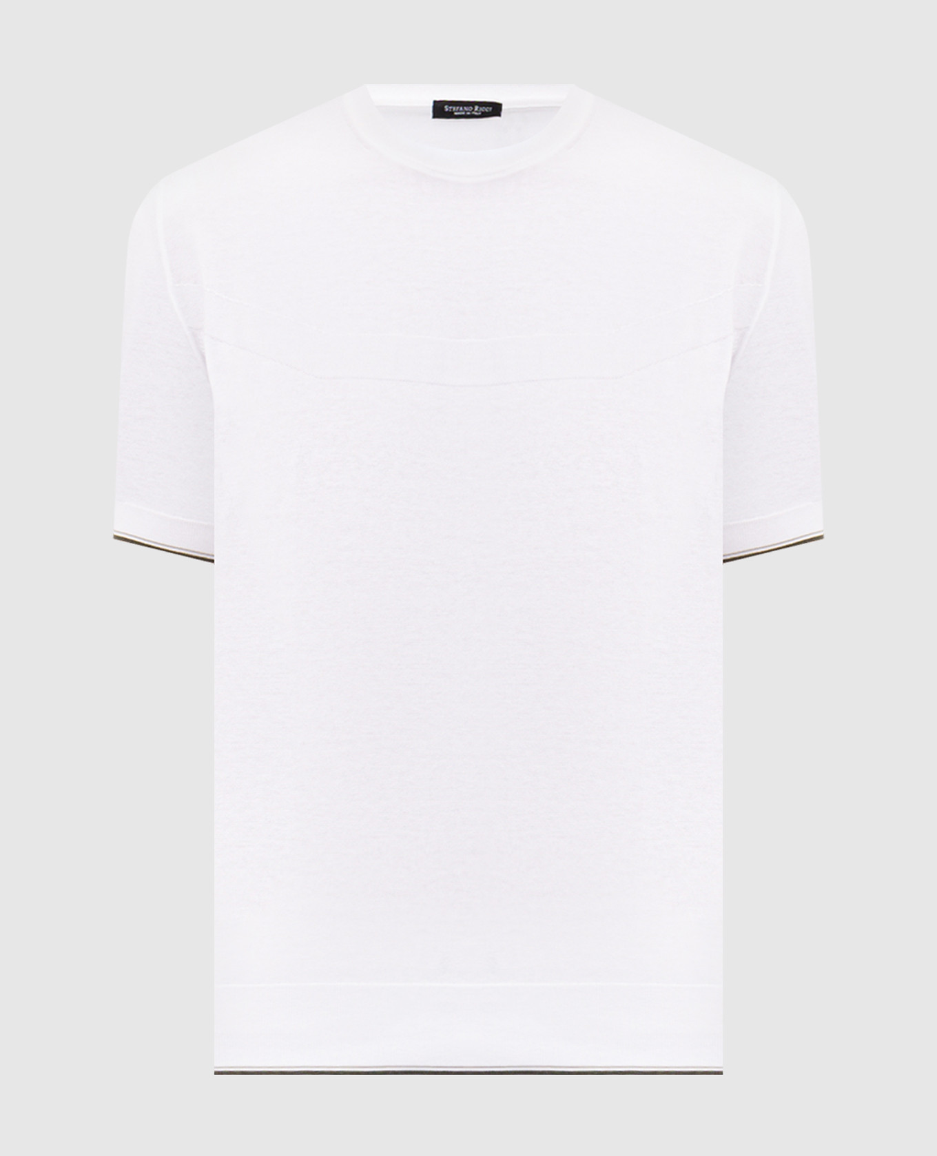 Белая футболка с узором монограммы