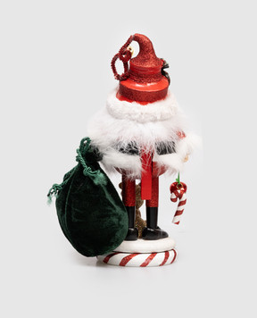 Kurt Adler Червона статуетка Hollywood Santa-Nutcrackers and Pup HA0611