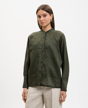 Max Mara Зелена блуза з рамі MSTBALDI