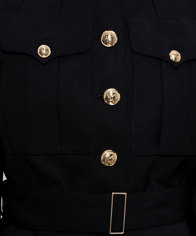 Balmain Черная куртка из шерсти JA0000000050 изображение 5