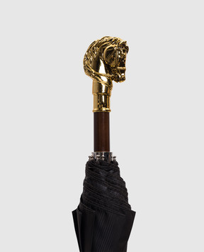 Pasotti Коричневый складной зонтик Golden Horse OMITUO64SRASO67683