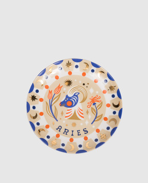 Bitossi Home Бежева порцелянова тарілка для закусок Aries AST00009