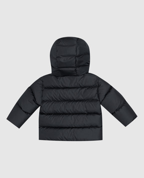 Dolce&Gabbana Дитячий синій пуховик з нашивкою L1JB8NFUS3W