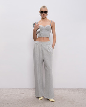 Twinset Серые меланжевые штаны 261AP2145