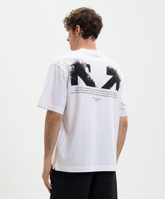 Off-White Біла футболка Half Arrow 44MAA120S26J008 зображення 4