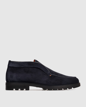 Santoni Синие замшевые дезерты MGDG17823NEOBSEY