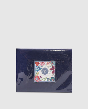 TESSITURA TOSCANA TELERIE Синій набір зі скатертини та серветок TIZIANO з льону NT120026060037