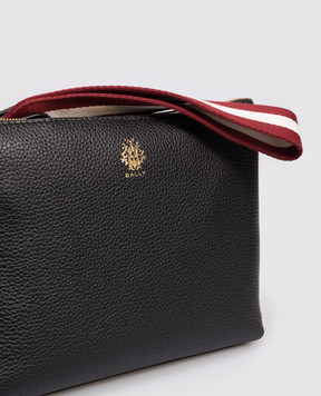 Bally Черный кожаный клатч с эмблемой WLO08OVT990