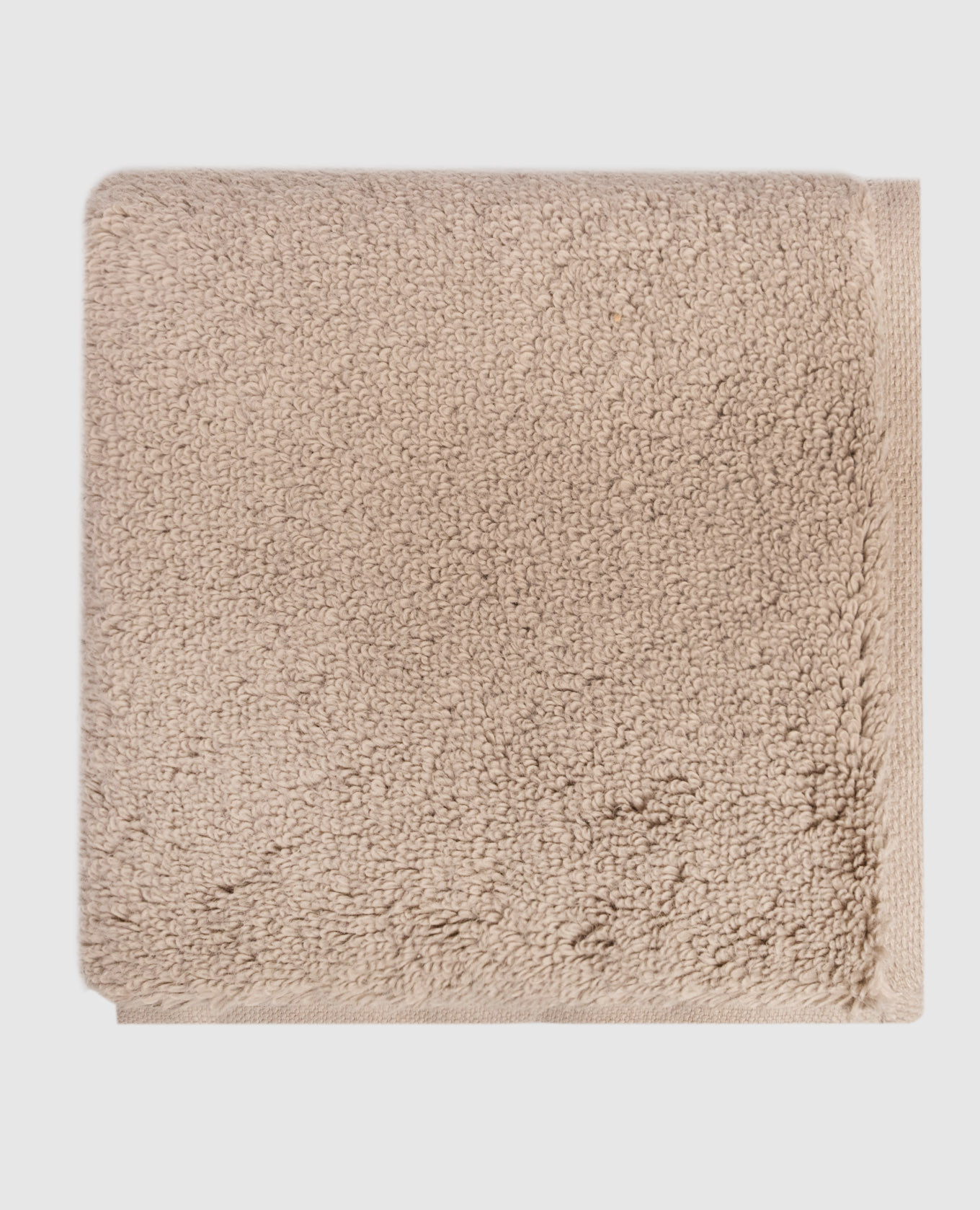 Бежевое махровое полотенце для лица Olympia