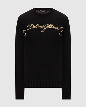 Dolce&Gabbana Чорний джемпер з вовни GXX02ZJDVIR