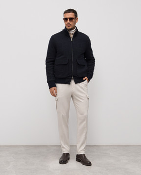 CAPOBIANCO Синя куртка з вовною 19M182JL02