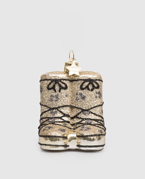 Vondels Золотиста ялинкова іграшка Snow boots 1250101075059