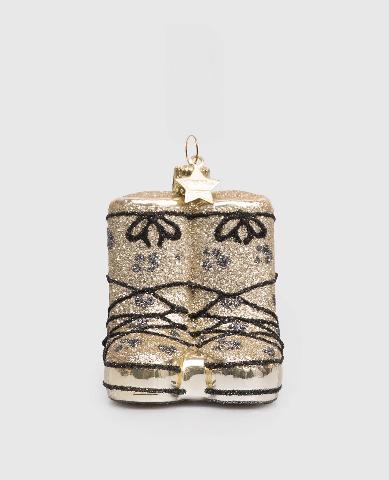 

Золотистая ёлочная игрушка Snow boots, Золотистый, Елочные украшения