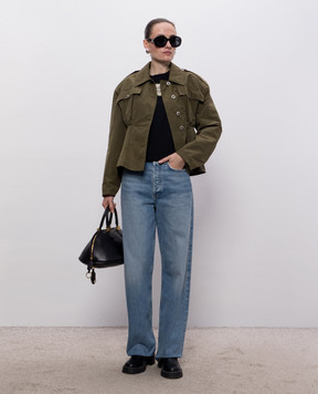 Alexander McQueen Черная футболка с нашивкой логотипа A002PPQLAEZ