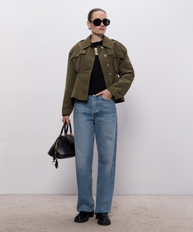 Alexander McQueen Чорна футболка з нашивкою логотипа A002PPQLAEZ зображення 2