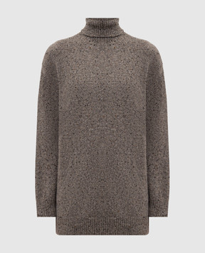 The Row Коричневий светр Mirai з кашеміру 10421Y632