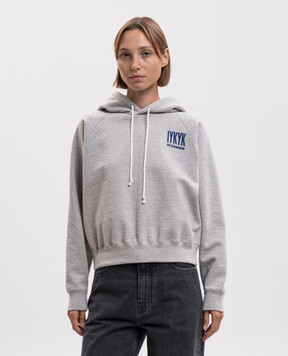 Jil Sander Серые худи с принтом надписи J02GU0125J20392