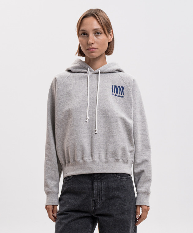 Jil Sander Серые худи с принтом надписи J02GU0125J20392 изображение 2