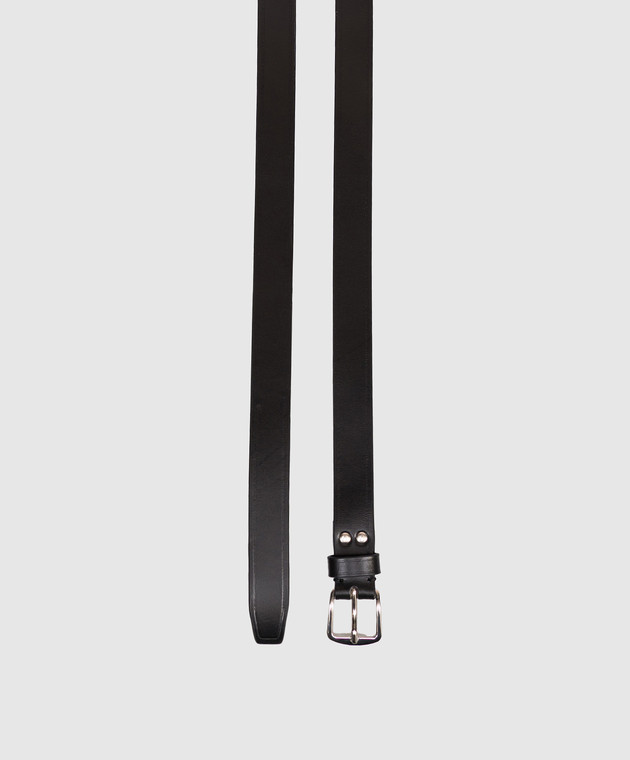 Ann Demeulemeester Черный кожаный пояс Willow B0012597LT128 изображение 3