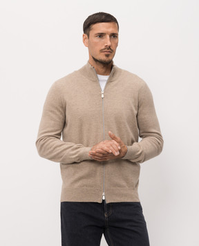 Brunello Cucinelli Кардиган бежевый из кашемира M2200106