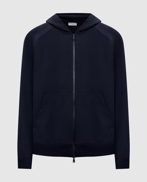 Brunello Cucinelli Синя спортивна куртка з ланцюжком моніль MH827FB706