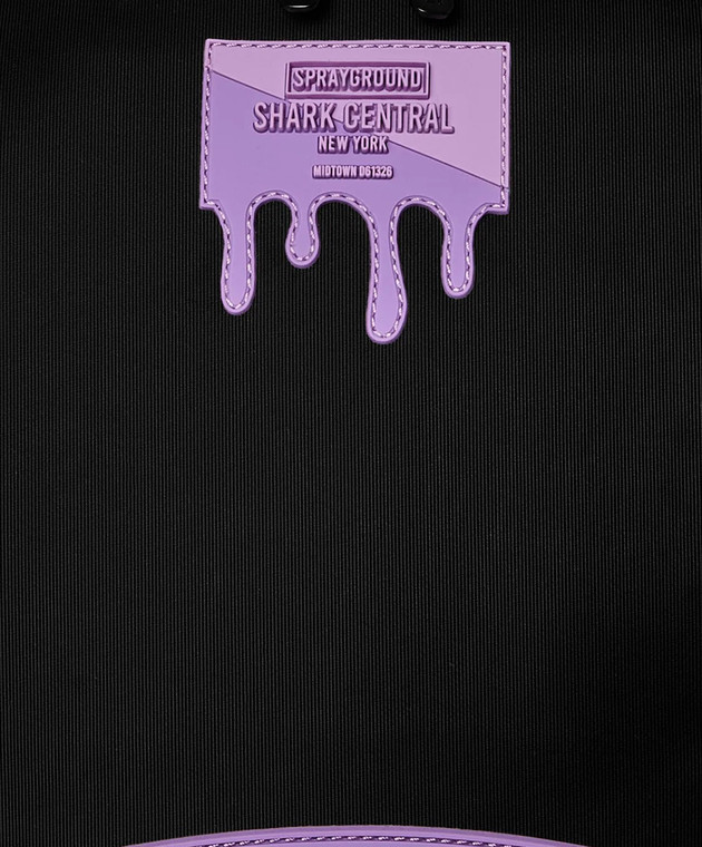 Sprayground Дитячий чорний рюкзак SHARK CENTRAL PASSPORT 910B9631NSZ зображення 3
