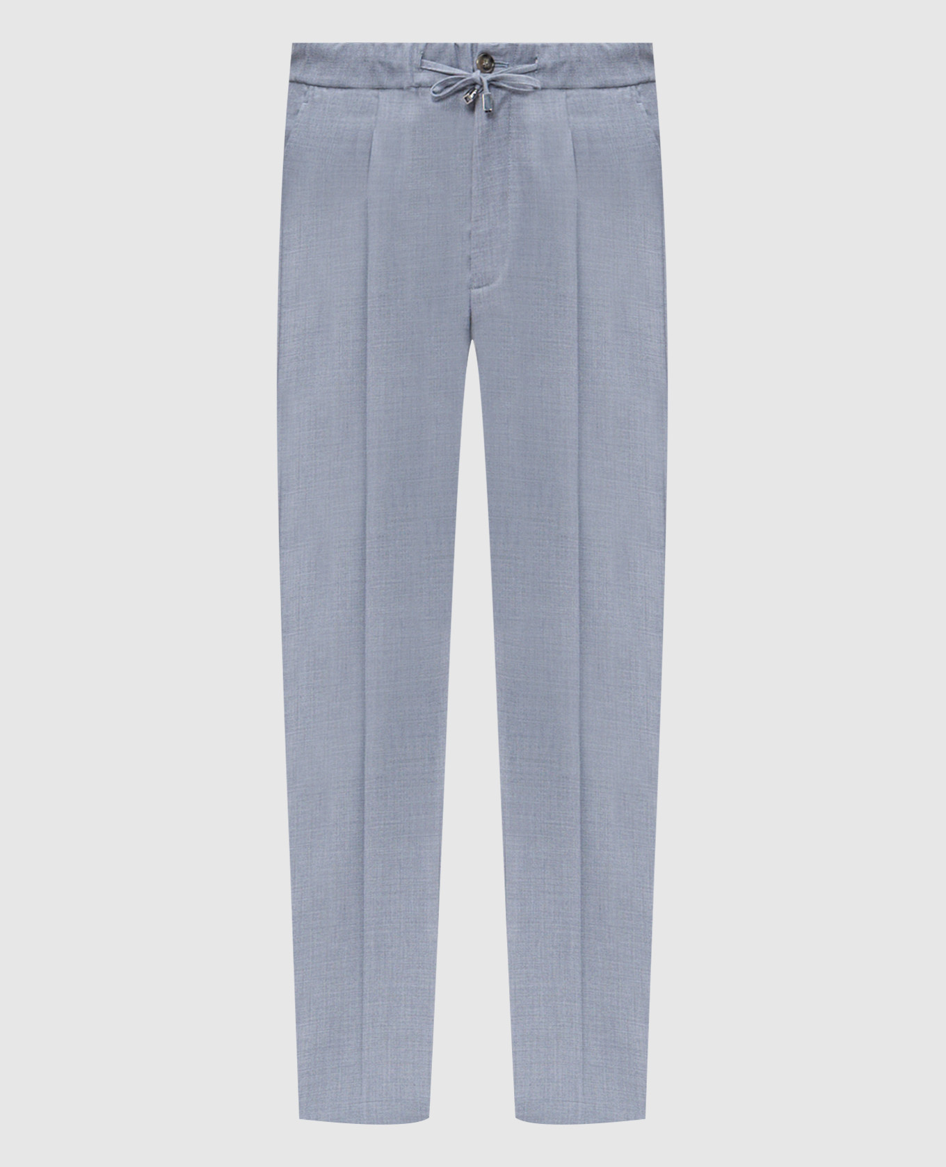 Голубые брюки из кашемира