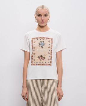 Max Mara Weekend Белая футболка PANTERA с принтом WKDPANTERA