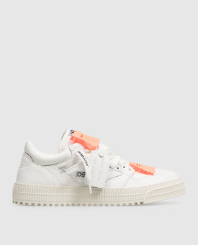 Off-White Белые комбинированные кроссовки 3.0 Court с брендовыми нашивками M29KC9L001