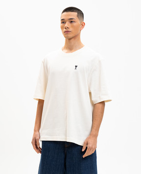 Ami Paris Бежева футболка Place des Victoires UTS387726m