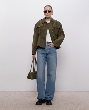 Alexander McQueen Куртка цвета хаки 875815QEAHY