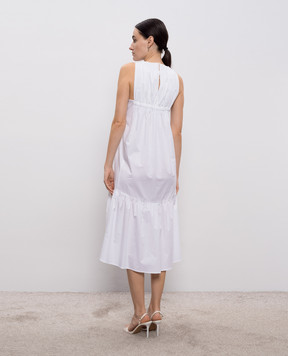 Peserico Біла сукня з ланцюжком моніль A0272601979