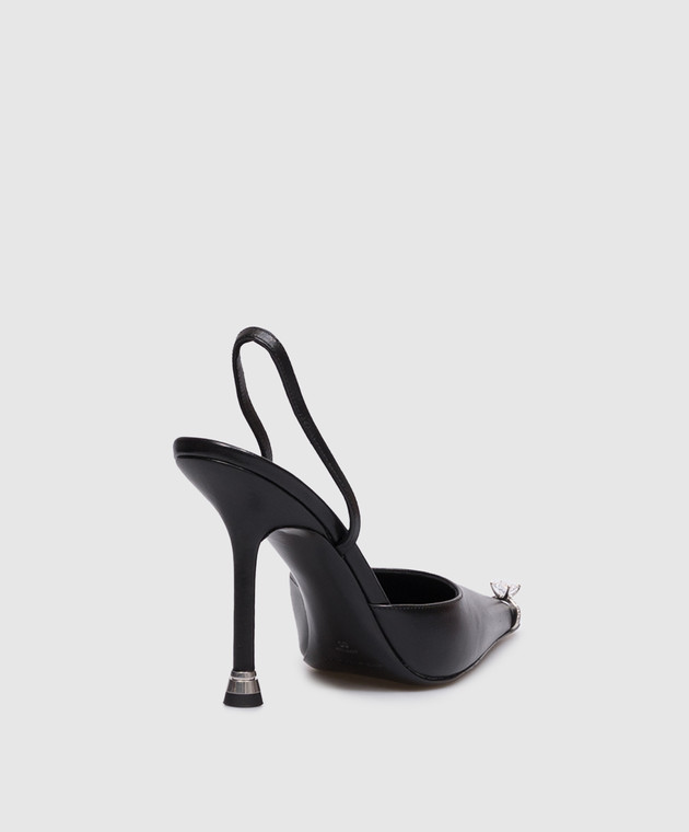 Alexander Wang Черные кожаные слингбеки AKILITA 30326P006 изображение 3
