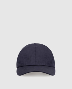Bertolo Cashmere Синя кепка з льону 3012494