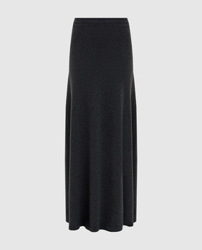 Balenciaga Сіра спідниця максі з вовни 849932T1754