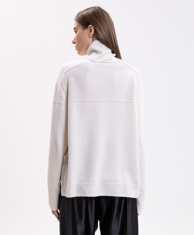 Carven Свитер цвета айвори из кашемира 6262K21179 изображение 4