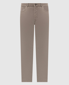 Brunello Cucinelli Джинсы цвета хаки M277PX1290