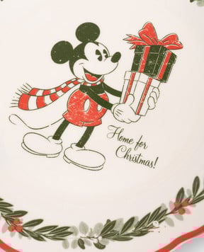 Disney Белая обеденная керамическая тарелка Mickey Mouse DN25336