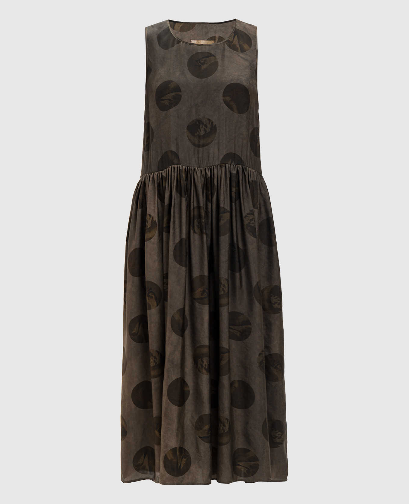 

Коричневое платье Adral в горох, Коричневый, Повседневные платья