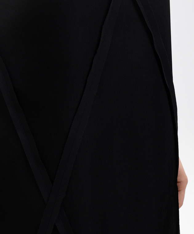 Maison Margiela MM6 Чорна сукня з геометричною аплікацією S62DD0061M35880 зображення 5