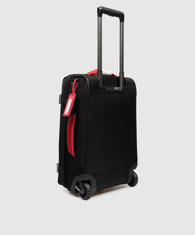 Off-White Черный чемодан с нашивкой эмблемы Arrow OMNG004S26FAB002 изображение 4