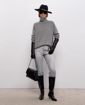 Ermanno Scervino Сірі джинси з патчем логотипа D497P301CBGFV