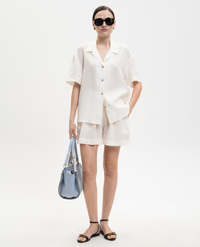 Asceno Білі шорти Zurich з льону B027F06C78