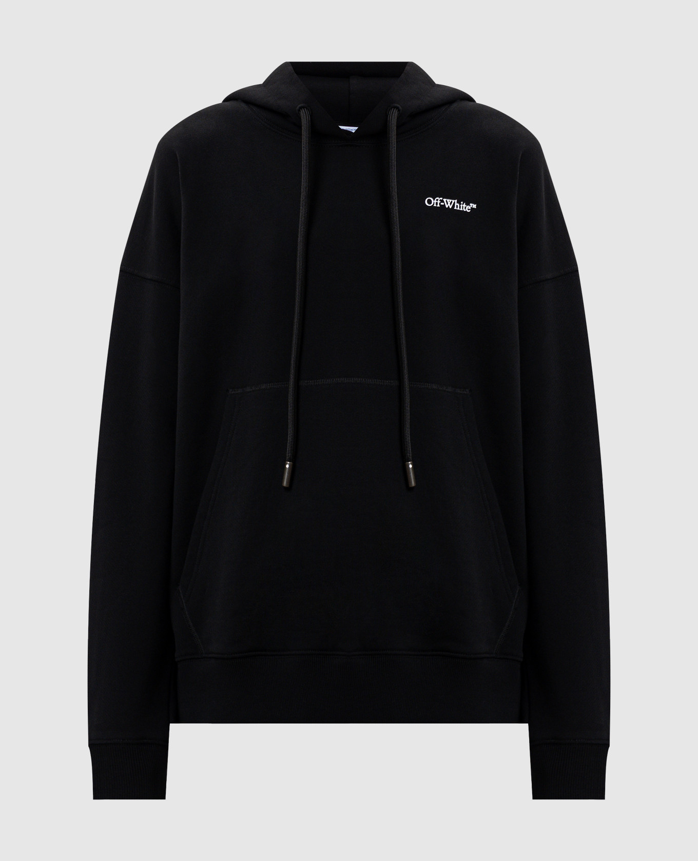 Черные худи с принтом логотипа