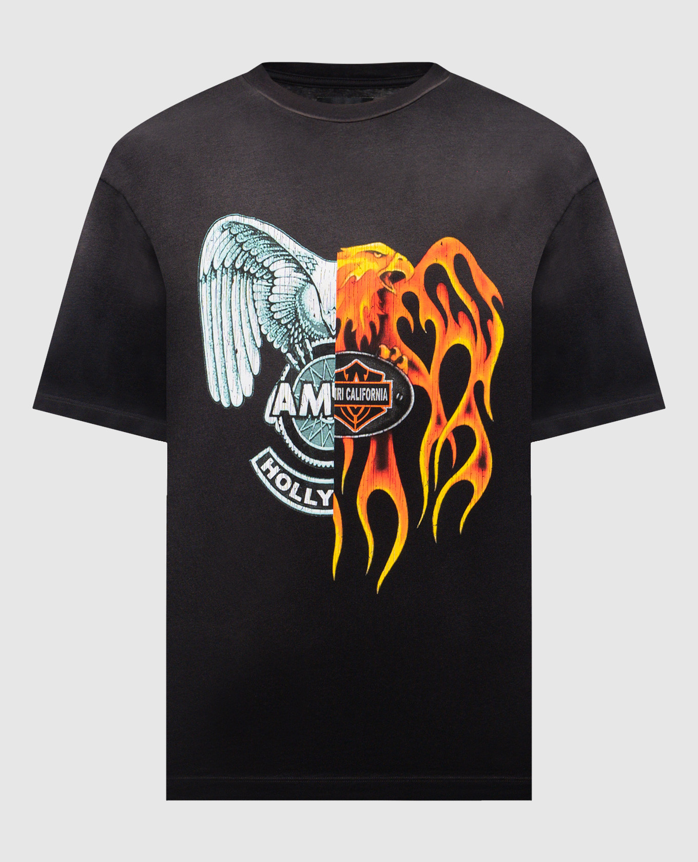 

Черная футболка с принтом, Черный, Футболки