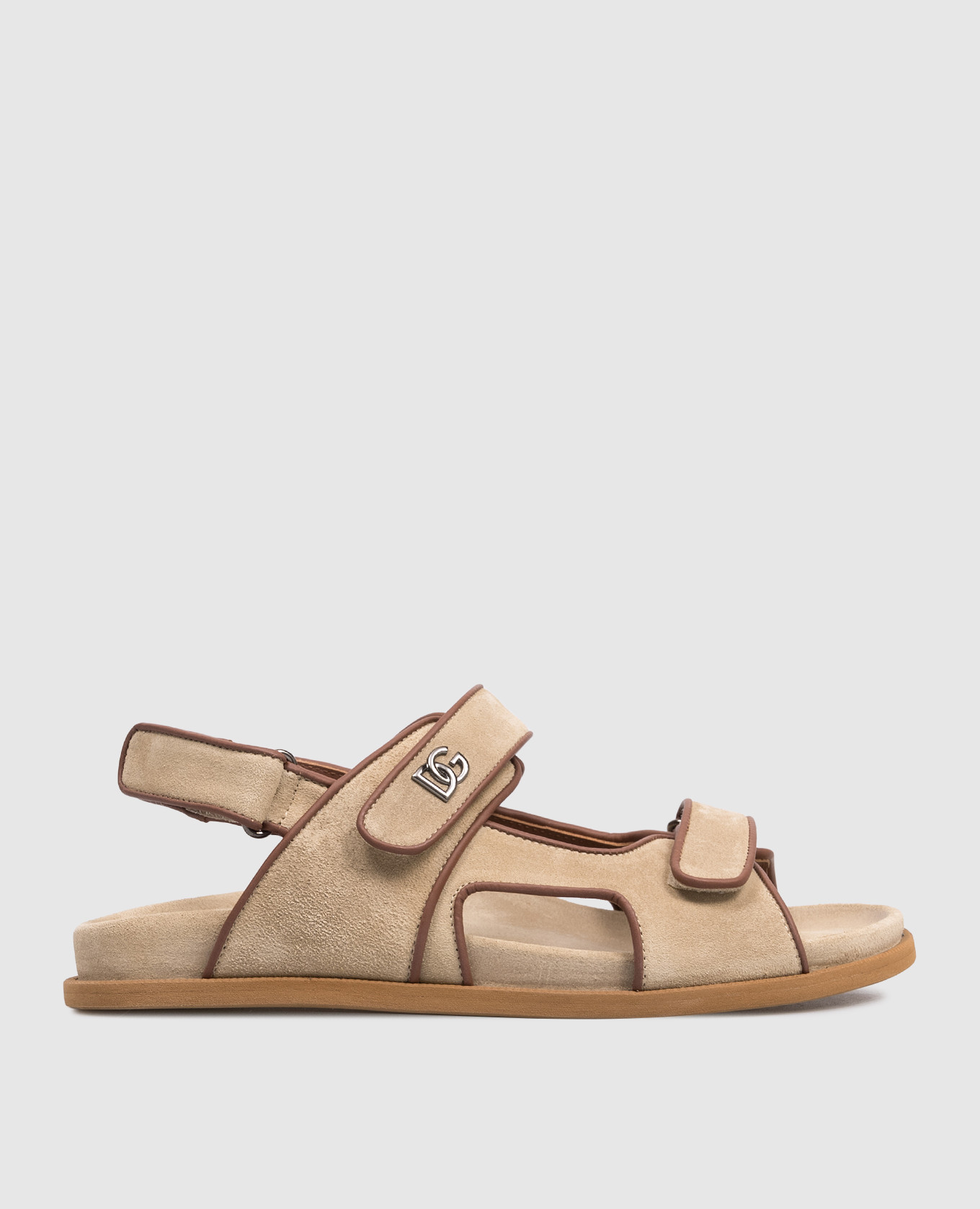 

Детские бежевые замшевые сандалии, Бежевый, Сандалии