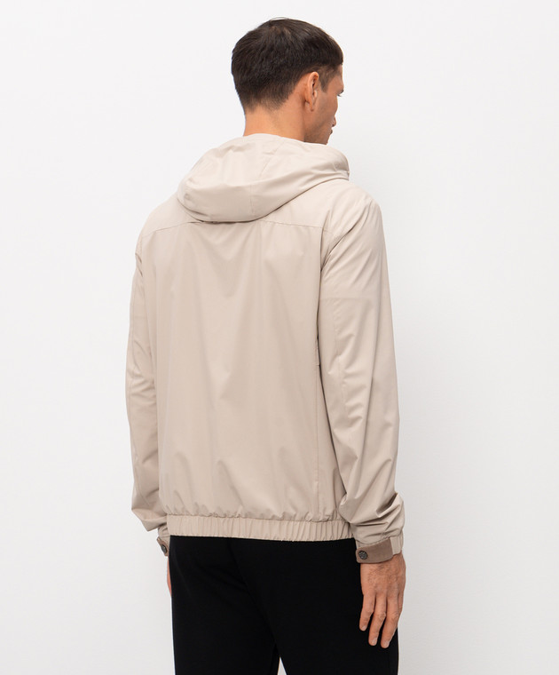 Stefano Ricci Бежевая ветровка M6J6100040PL001H изображение 4