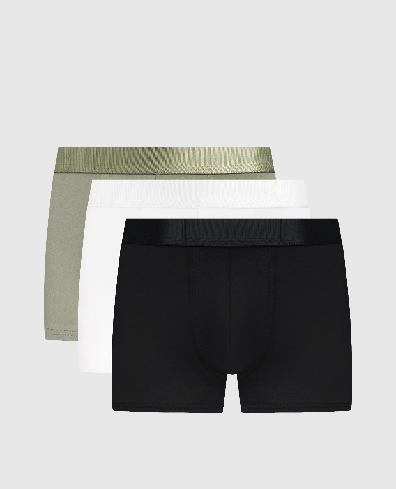 Набор трусов боксеров-транков с узором логотипа в тон