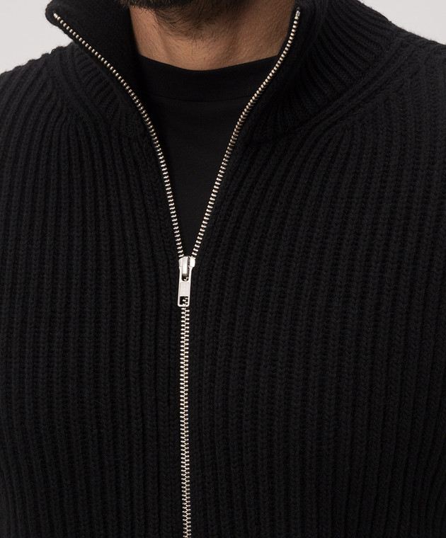 Maison Margiela MM6 Чорний кардиган з вовною SH0AM0095M13286 зображення 5