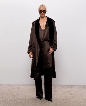 Tom Ford Коричневий топ із шовку TS2179FAX1868
